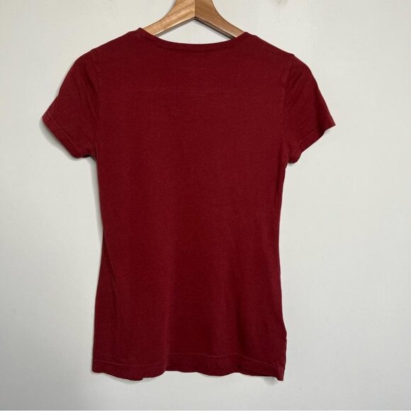LL Bean Signature Womens Size XXS Burgundy Crewneck Short Sleeve Tee Shirt - Picture 2 of 9
